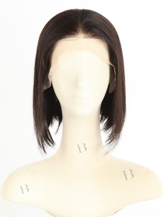 In Stock Indian Remy Hair 10" Straight（BOB) Natural Color HD Lace Front Wig LLF-01024